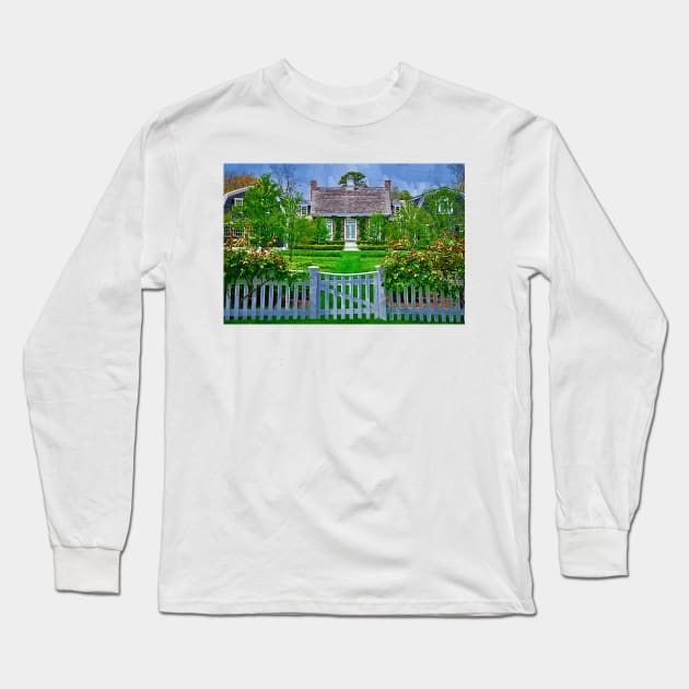 Picket Fence And Gate Long Sleeve T-Shirt by KirtTisdale